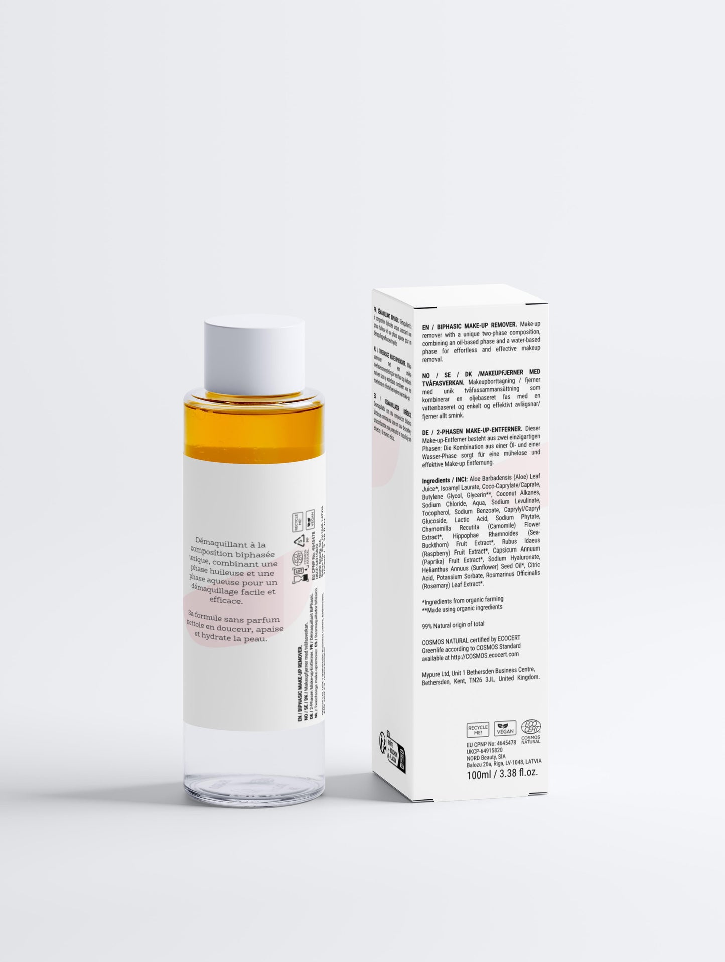 Démaquillant biphasique apaisant  sans parfum