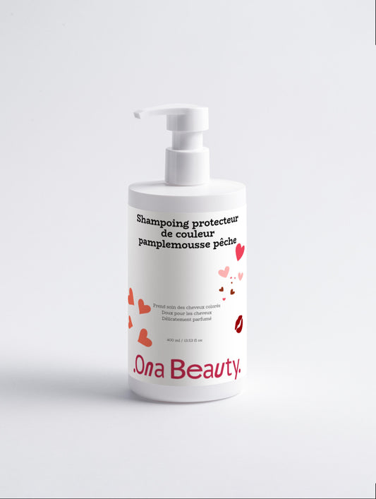 Shampoing soin pour cheveux colorés au pamplemousse & pêche