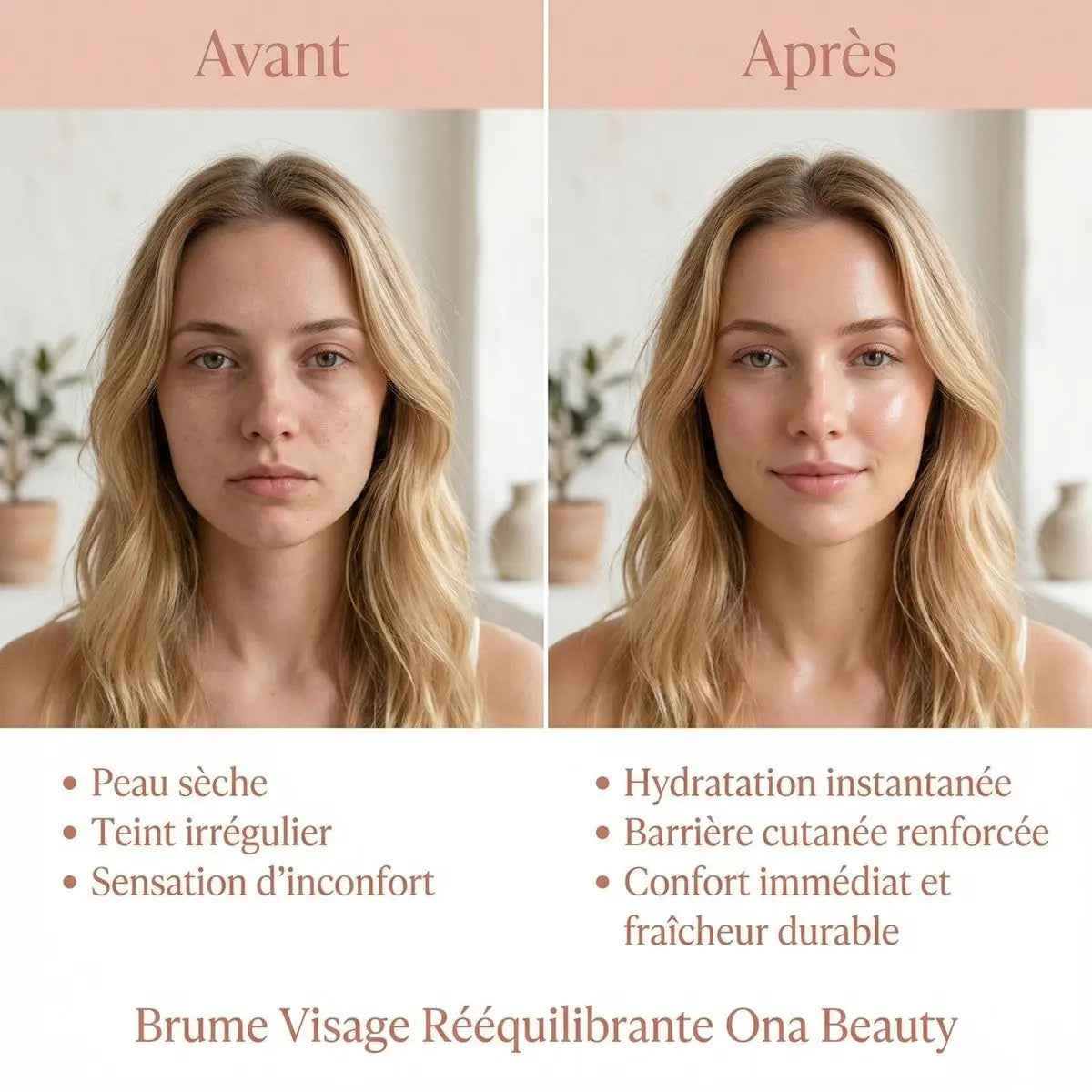 Brume rééquilibrante et hydratante visage