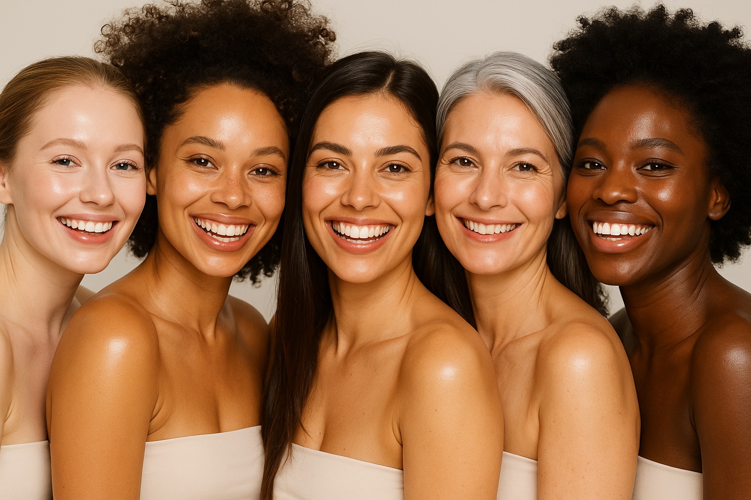 j'aimerai qu'une des fille soit agée la quarantaine et que les filles soeint souriantes, pétillantes