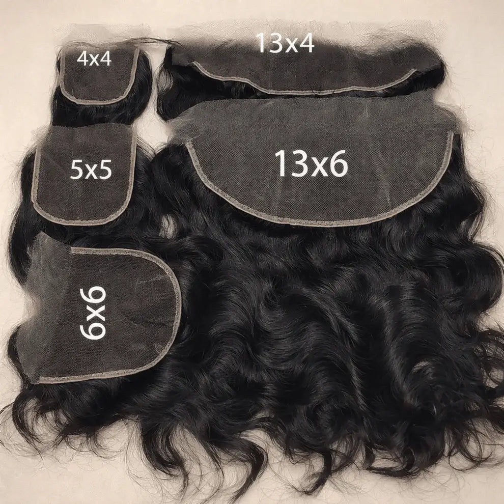 Lace Frontale et Closure tulle HD effet invisible cheveux 100% naturels (précustomisés) - OnaBeauty
