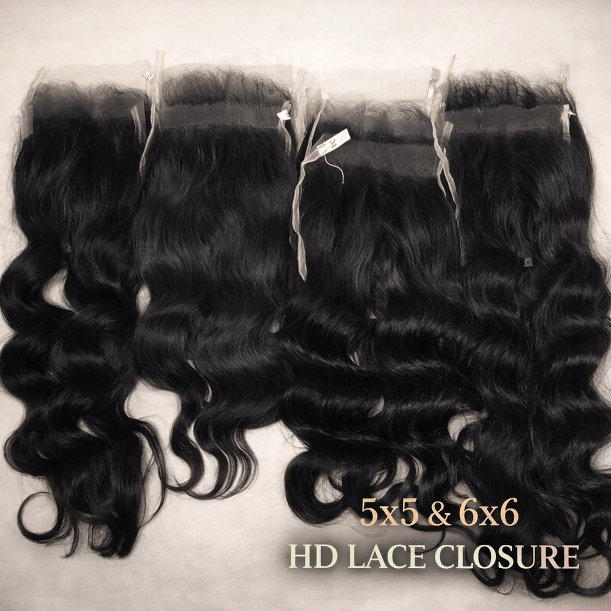 Lace Frontale et Closure tulle HD effet invisible cheveux 100% naturels (précustomisés) - OnaBeauty