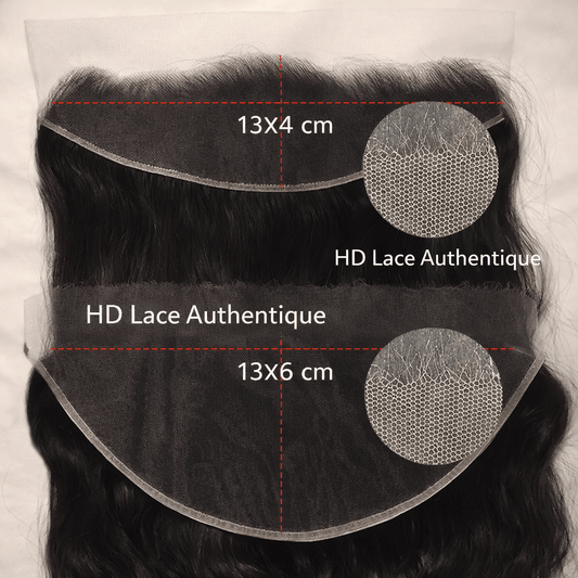 Lace Frontale et Closure tulle HD effet invisible cheveux 100% naturels (précustomisés) - OnaBeauty