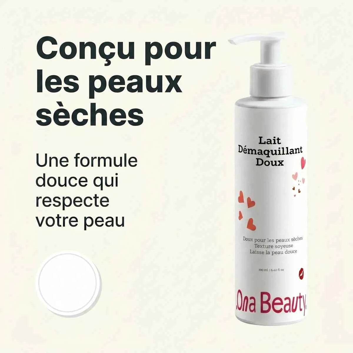Lait démaquillant doux visage – OnaBeauty