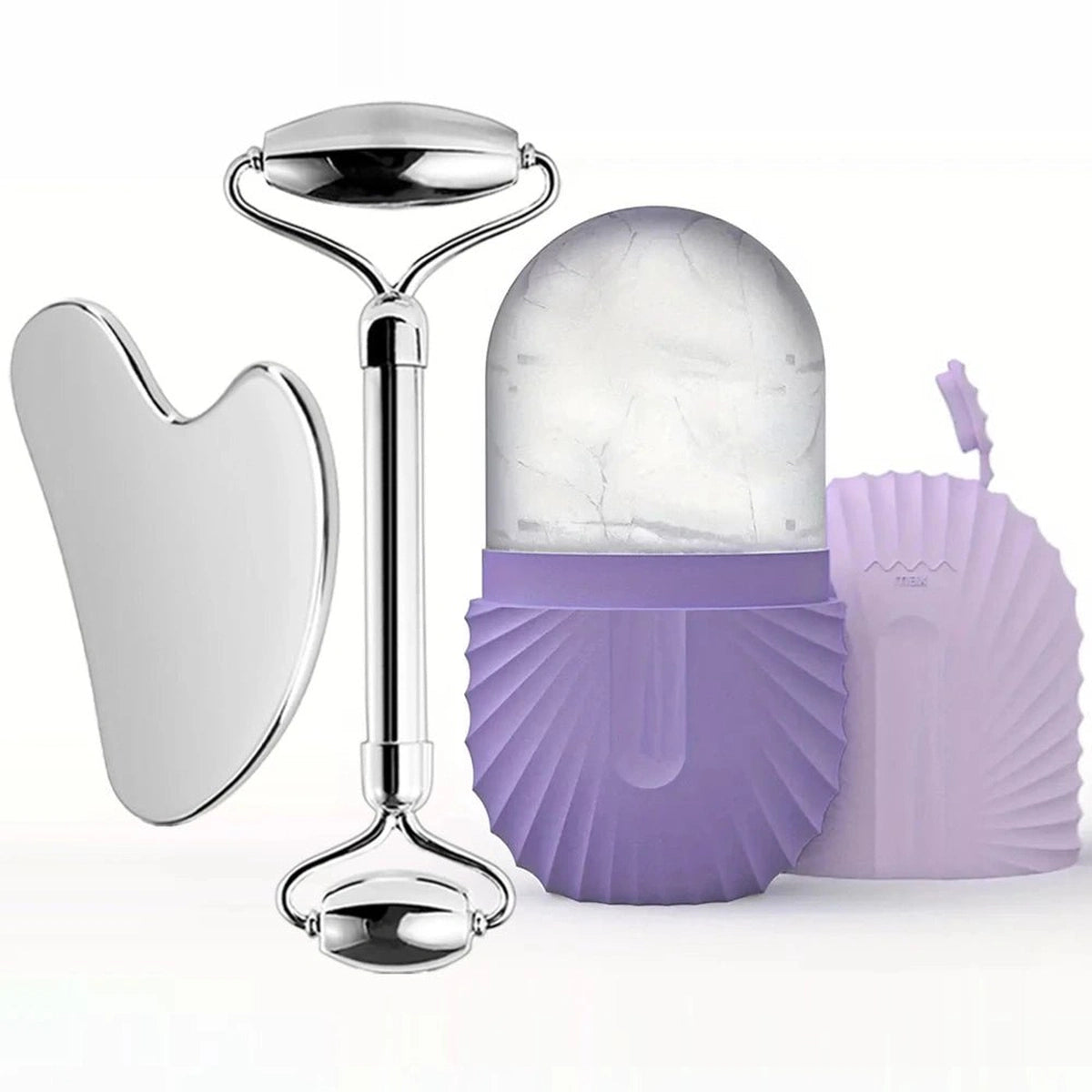 Roller Facial Cryo & Gua Sha +roller en Acier Inoxydable - OnaBeauty