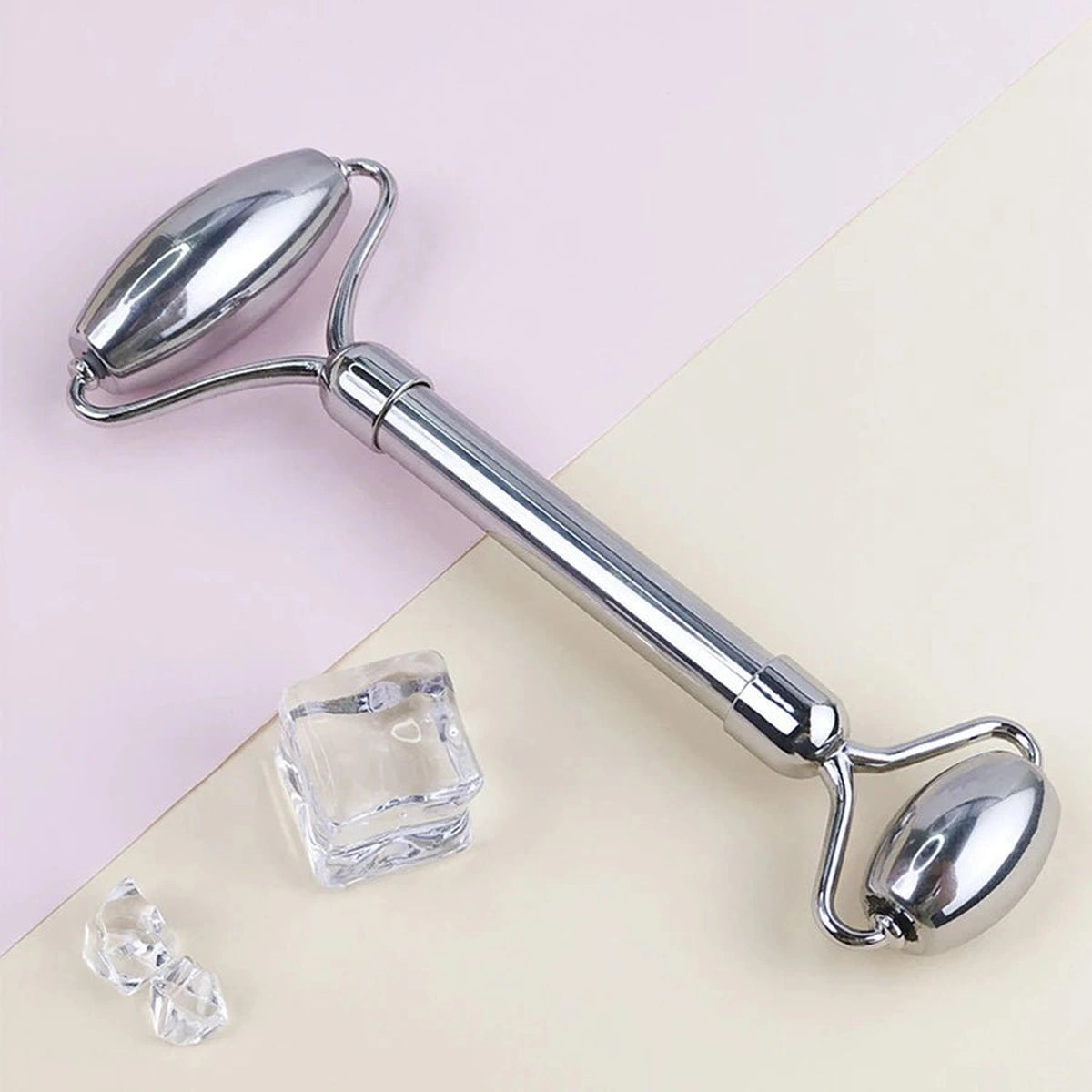 Roller Facial Cryo & Gua Sha +roller en Acier Inoxydable - OnaBeauty