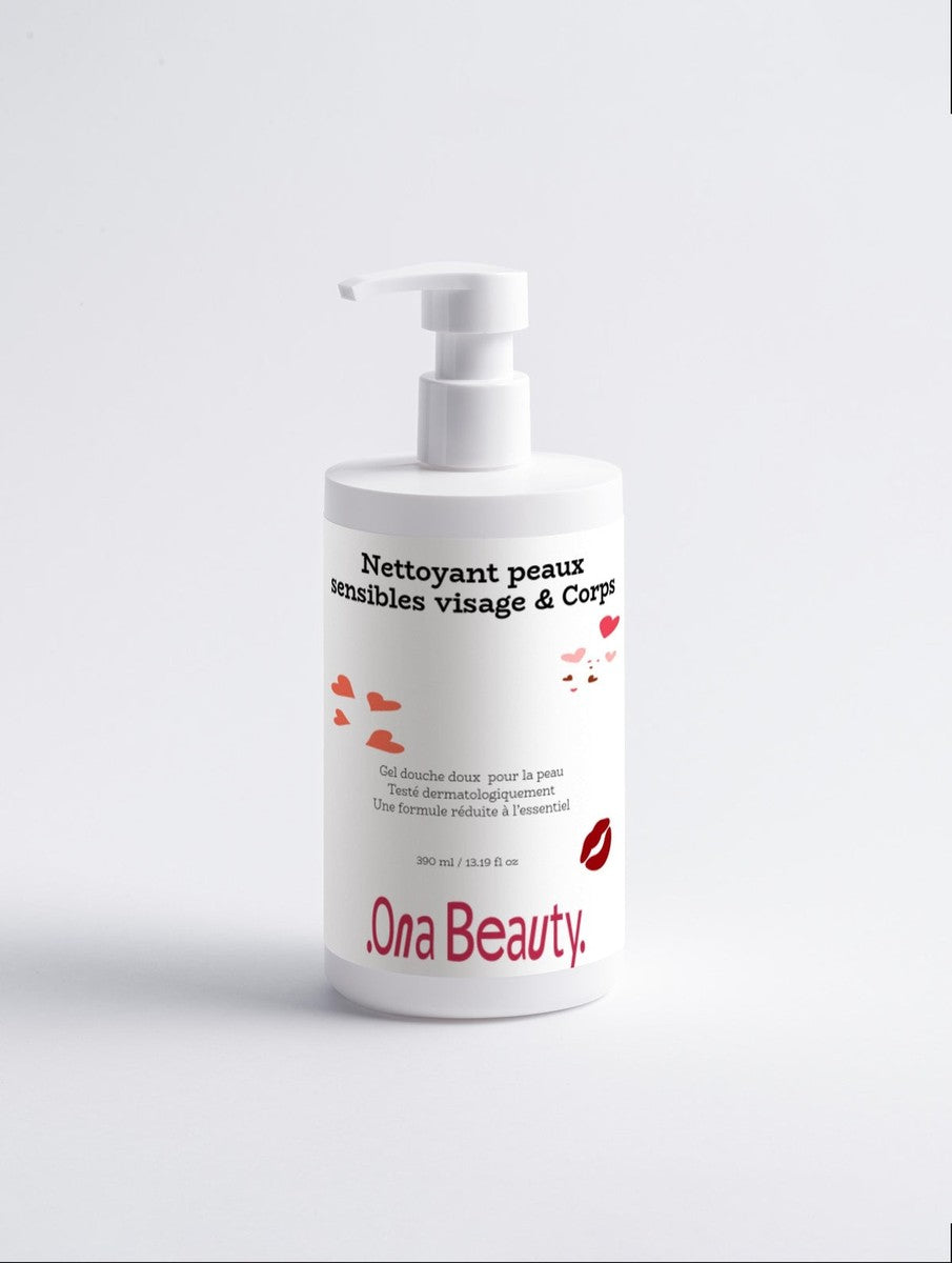 Soin nettoyant hydratant visage et corps peaux sensibles - OnaBeauty