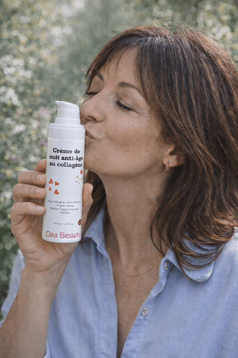 Soin nuit collagène anti - âge fermeté et éclat - Crème anti âge collagène - OnaBeauty