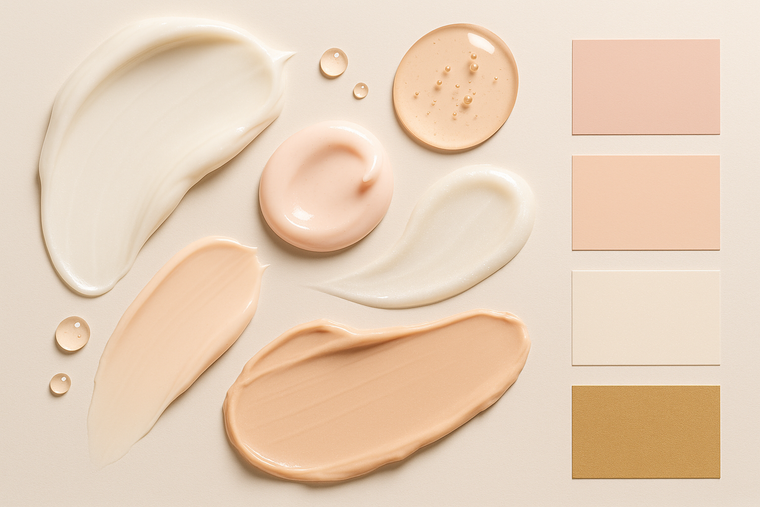 texture skin care couleur charte graphique du site